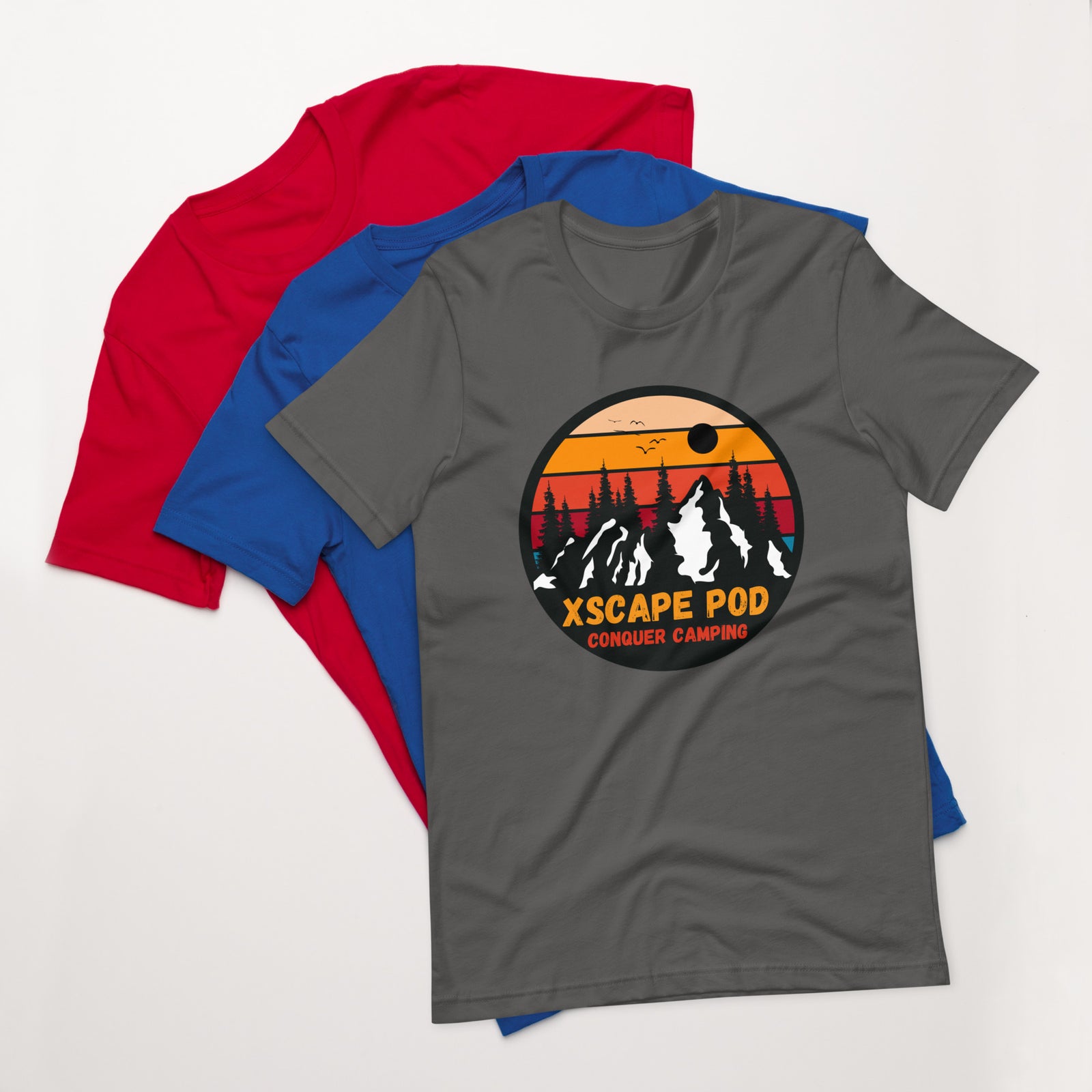 Sunset Xscape Pod Logo Unisex Bella+Canvas T-Shirt