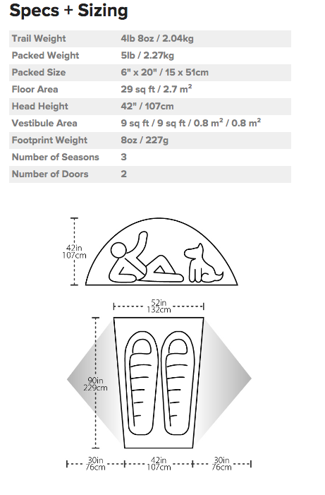 dimensions of a 2 person tent 2 Person Tent for sale